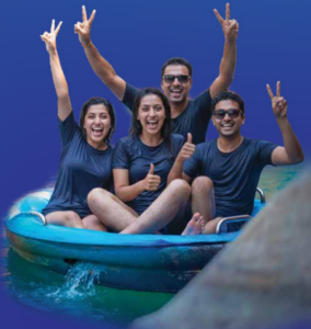 Visitors at Water Park in Mysore
